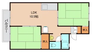 セジュール石田II【1階】の間取り