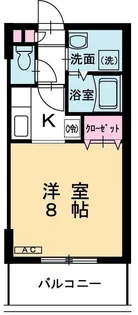メイプルコート館坂【1階】の間取り