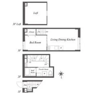Pair新大久保【1階】の間取り