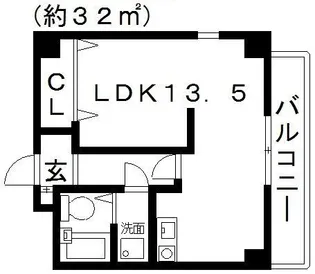 リバティヒルズ【4階】の間取り