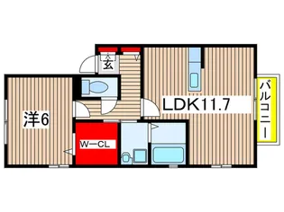 G flat 鳴海【1階】の間取り