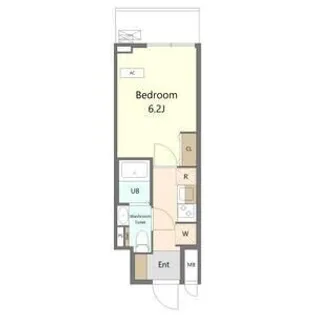 Alivis船橋East.West【11階】の間取り