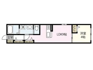 フォースアベニュー【1階】の間取り