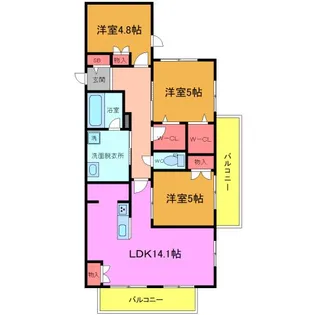 アレーズKASHIWANOHA【2階】の間取り