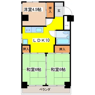 氷川ハイツ【3階】の間取り