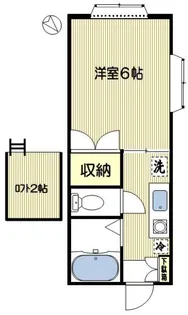 ロフトインミヤマ【2階】の間取り