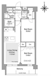 コンフォリア・リヴ文京護国寺の間取り