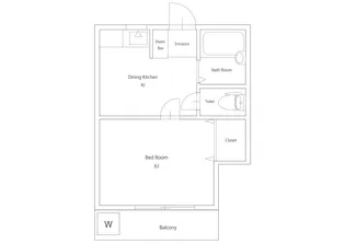 ゼノアコーポ第2【1階】の間取り