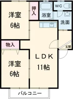 ハイカムール21【2階】の間取り