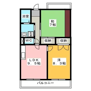 エミネンス加茂川【4階】の間取り