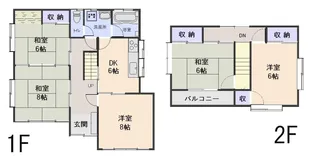 青森県八戸市大字松館字外ケ口【一戸建】の間取り