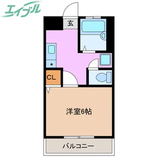 山崎マンション【1階】の間取り
