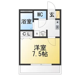 エクシール六名【2階】の間取り