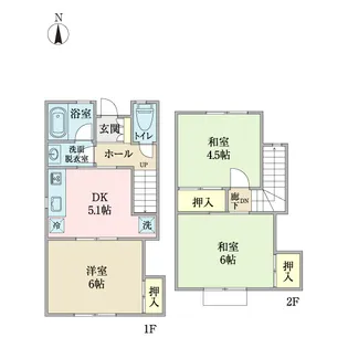 メゾネット井野台2の間取り