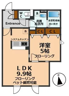 東京都杉並区和田1【マンション】の間取り