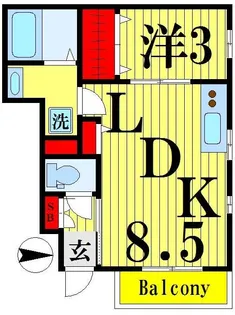クレストハウス【1階】の間取り