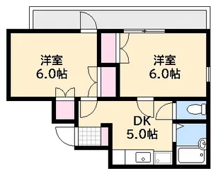 JOYFUL楠木【5階】の間取り