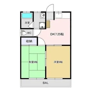 すずきハイツ【1階】の間取り