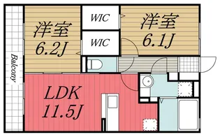 千葉県市原市君塚2【アパート】の間取り