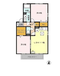 セジュール コンフォート【1階】の間取り