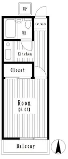 ハウスイーストサンド【2階】の間取り