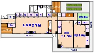 妙典オリモトハイツ【5階】の間取り