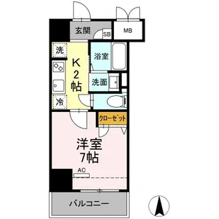 Je Glycine 寿町【9階】の間取り