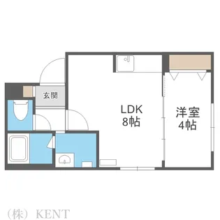 ラフィーネ発寒南【1階】の間取り