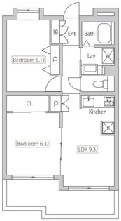PLENDY‐HILLS高幡不動【2階】の間取り