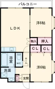 アーバンヒル広川【2階】の間取り