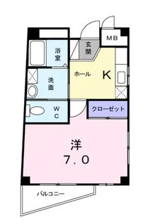 ファーテル・ナツメ【3階】の間取り