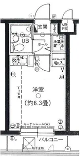 オリンポス大森【3階】の間取り