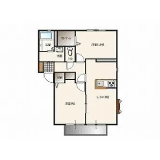 ベルメゾン・コリーナ【ペット可】【1階】の間取り