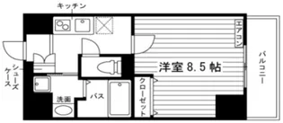レジディア国立II【6階】の間取り