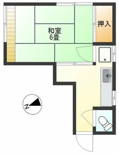 白河荘【2階】の間取り