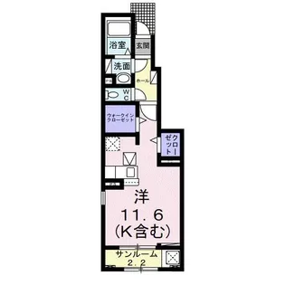 1Rの間取り画像