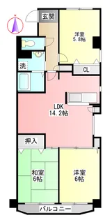 シティ・ライフ東起【2階】の間取り