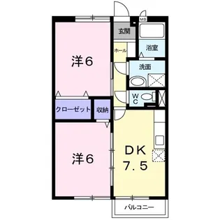 兵庫県高砂市阿弥陀町魚橋【アパート】の間取り