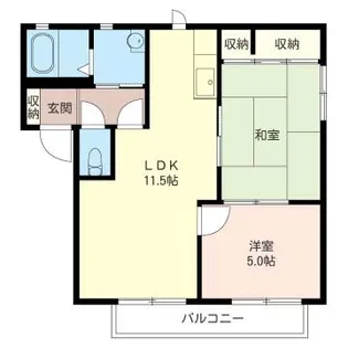 アムール A【1階】の間取り