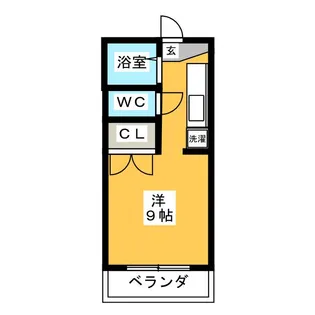 1Rの間取り画像