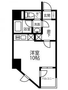 Residence Iconn KAWARAMACHI【10階】の間取り