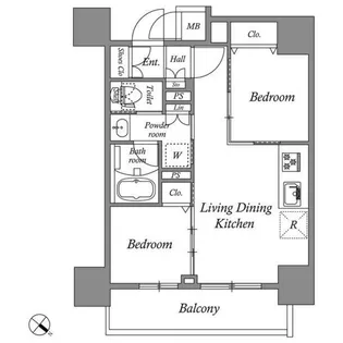 コスモグラシア板橋区役所前【5階】の間取り