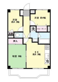 埼玉県新座市野火止3【マンション】の間取り