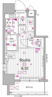 ガーラ・プレシャス渋谷六本木通り【10階】の間取り