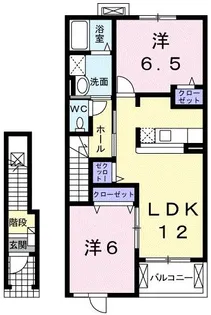 アマービレ B【2階】の間取り