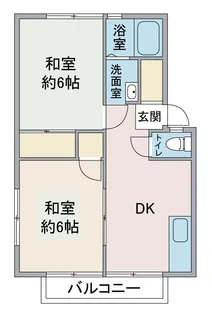 ガーデンハイツ早川【1階】の間取り