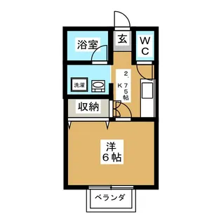 ビレッジエリカ【1階】の間取り
