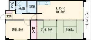 新潟県新潟市江南区亀田本町1【マンション】の間取り