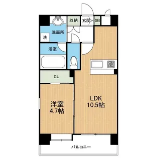 アップリッチ本荘【8階】の間取り