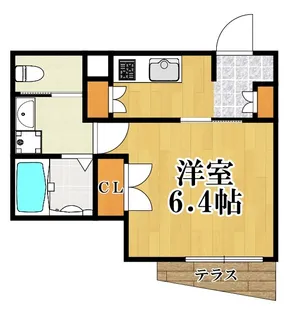 リベルテ新川崎【1階】の間取り